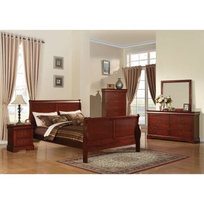Louis Phillip III Dressing Table The Furniture Mall Brown Wood