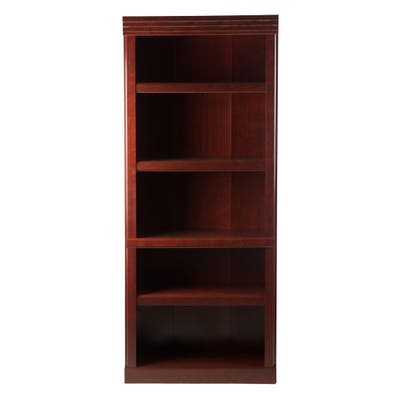 Bookcase Sauder Heritage Hill Classic Cherry 5 Shelves Wood